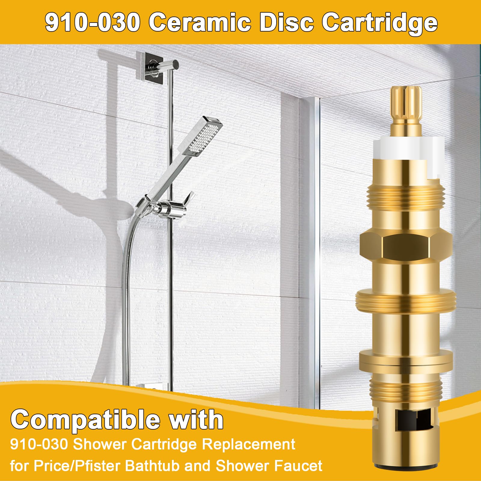 UCDETD 910-030 washerless installation design simplifies replacement