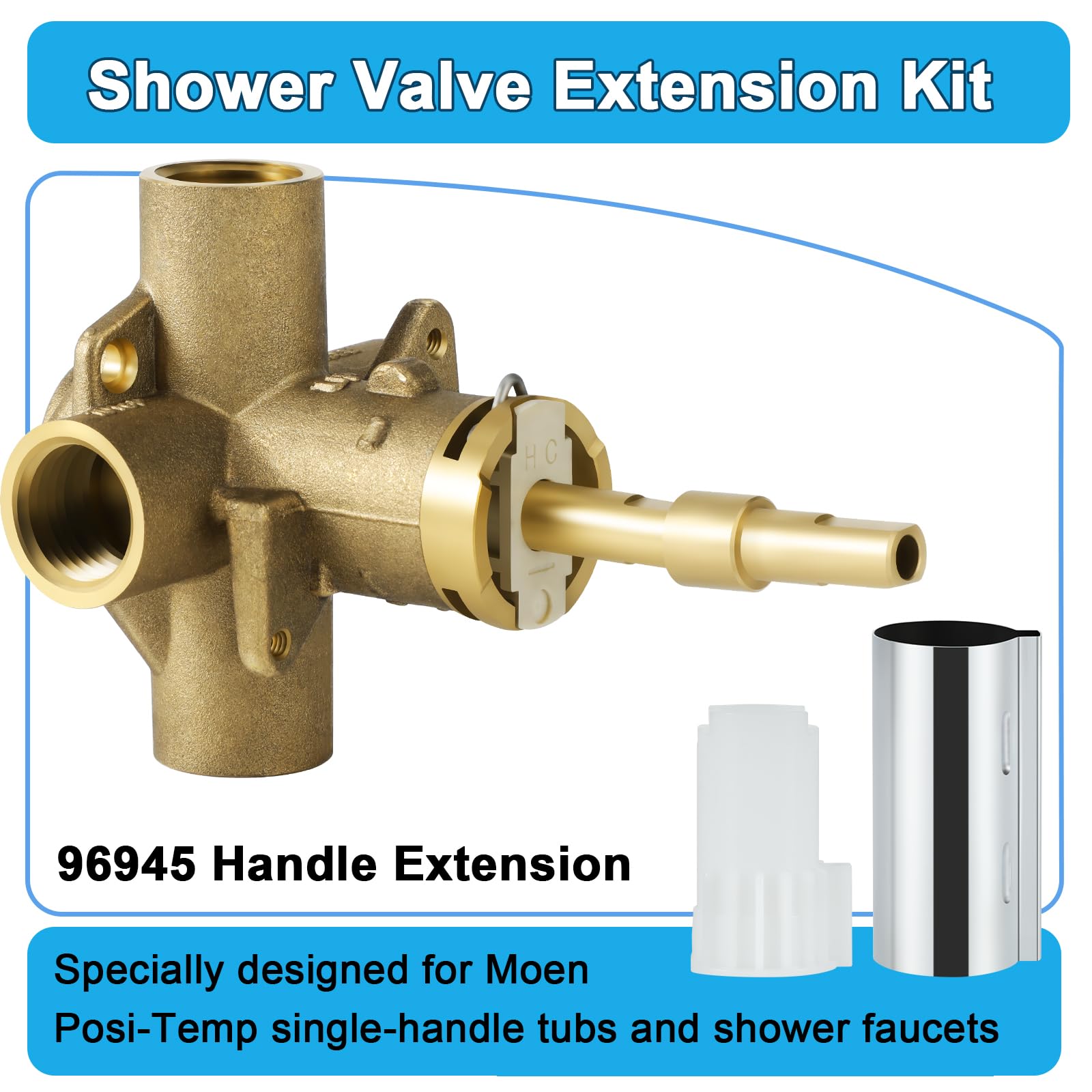 UCDETD 96945 extension kit in action for tub/shower upgrades
