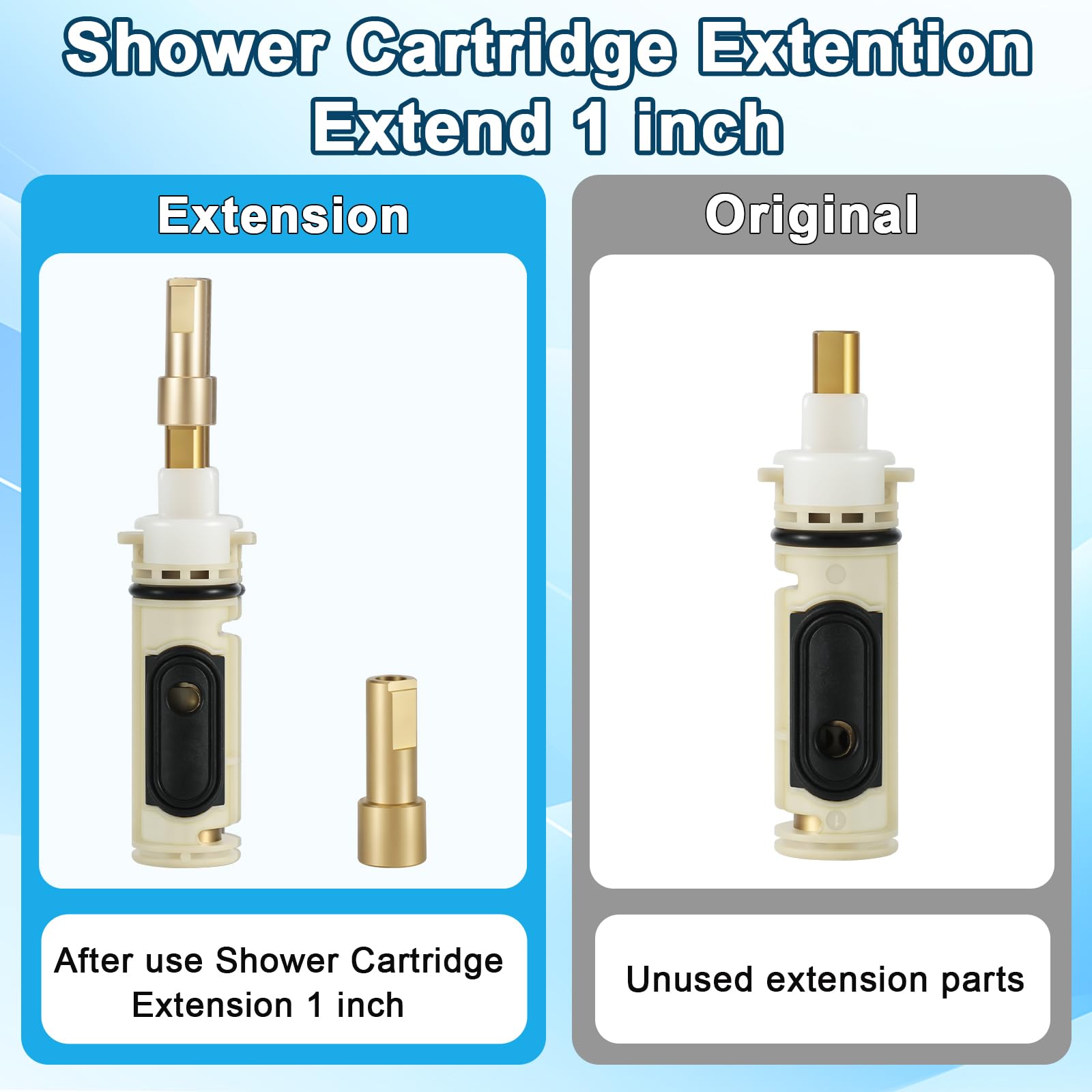 UCDETD 96945 thick-wall extension shows 1 inch length for easy installation