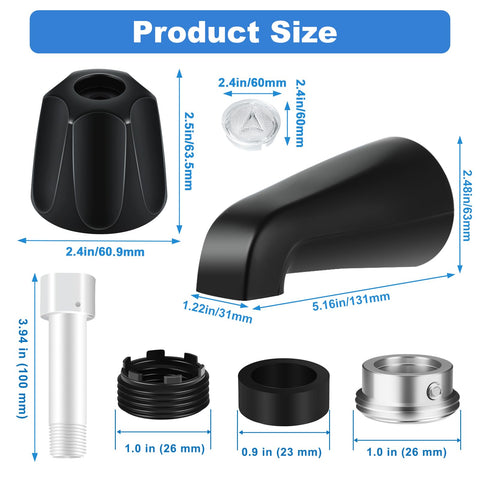 UCDEDT hot knob matte black for precise temperature control