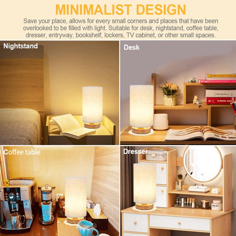 UCHENTON UL-certified safety table lamp offers reliable setup.