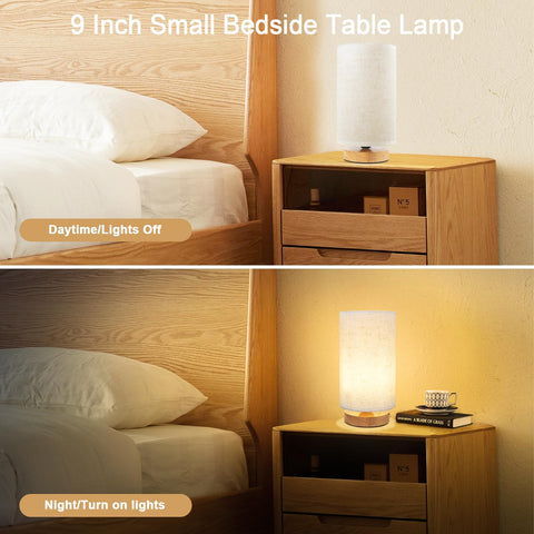 UCHENTON warm white 2700K LED lamp delivers soft nighttime glow.
