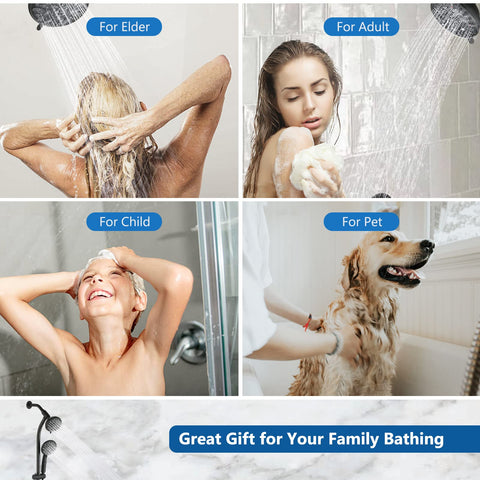 UCLIMAA family-friendly shower setup for shared baths