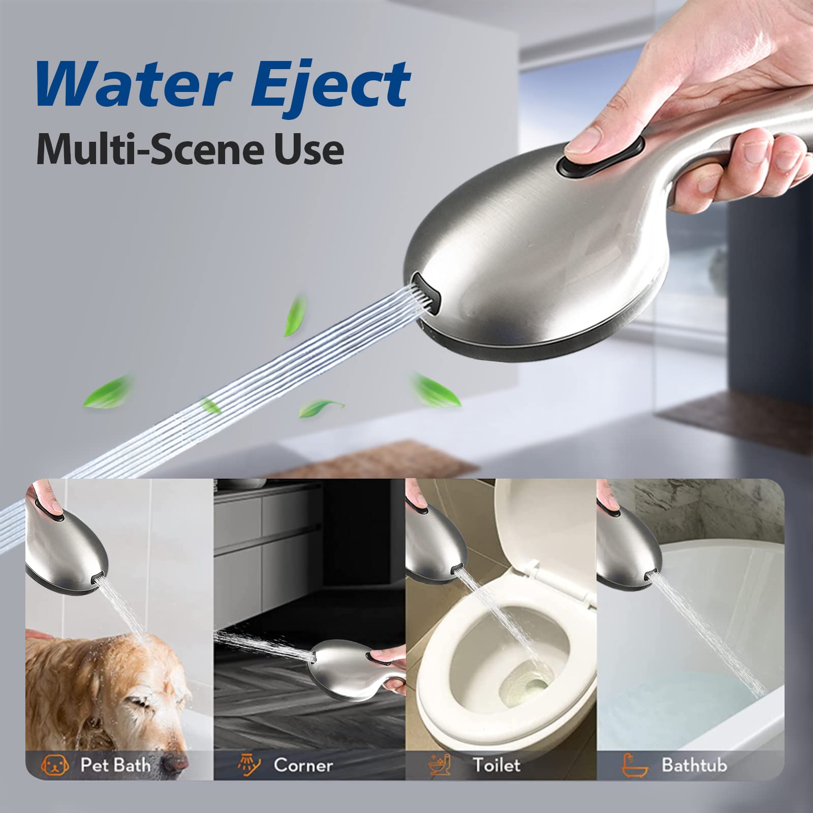High-pressure system delivers strong water flow for invigorating showers