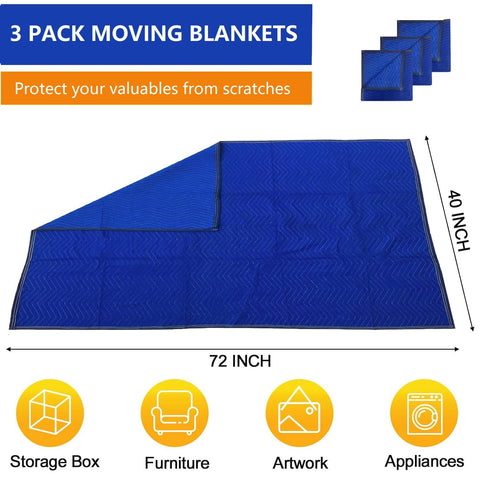 UDAREIT heavy-duty padded blanket cushions furniture and appliances in transit.