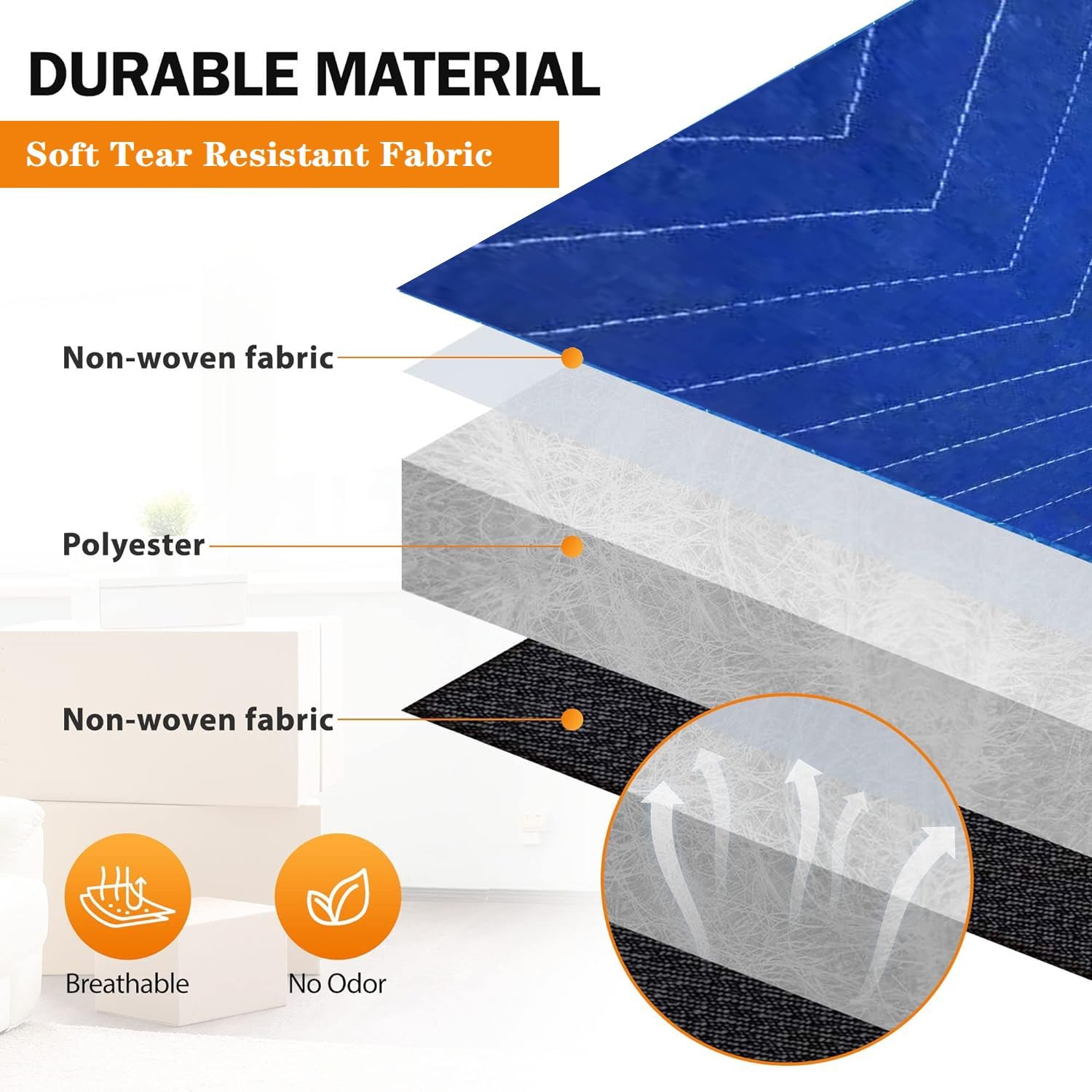 UDAREIT zigzag stitch durable design keeps padding in place for lasting protection.