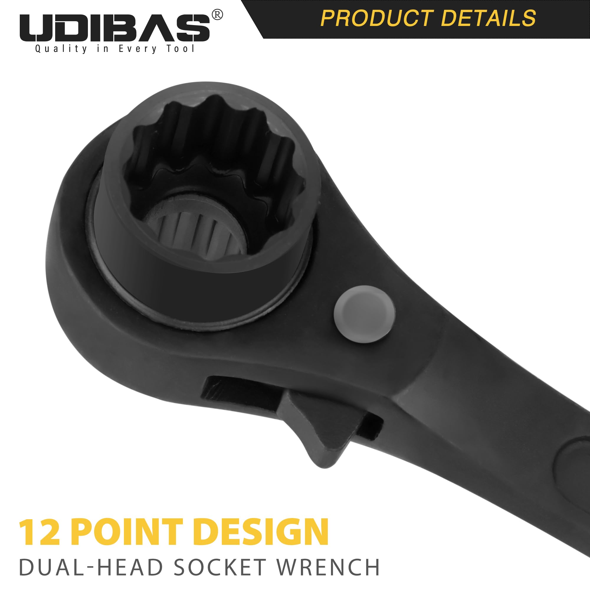 Udibas chrome finish wrench resists corrosion for lasting performance