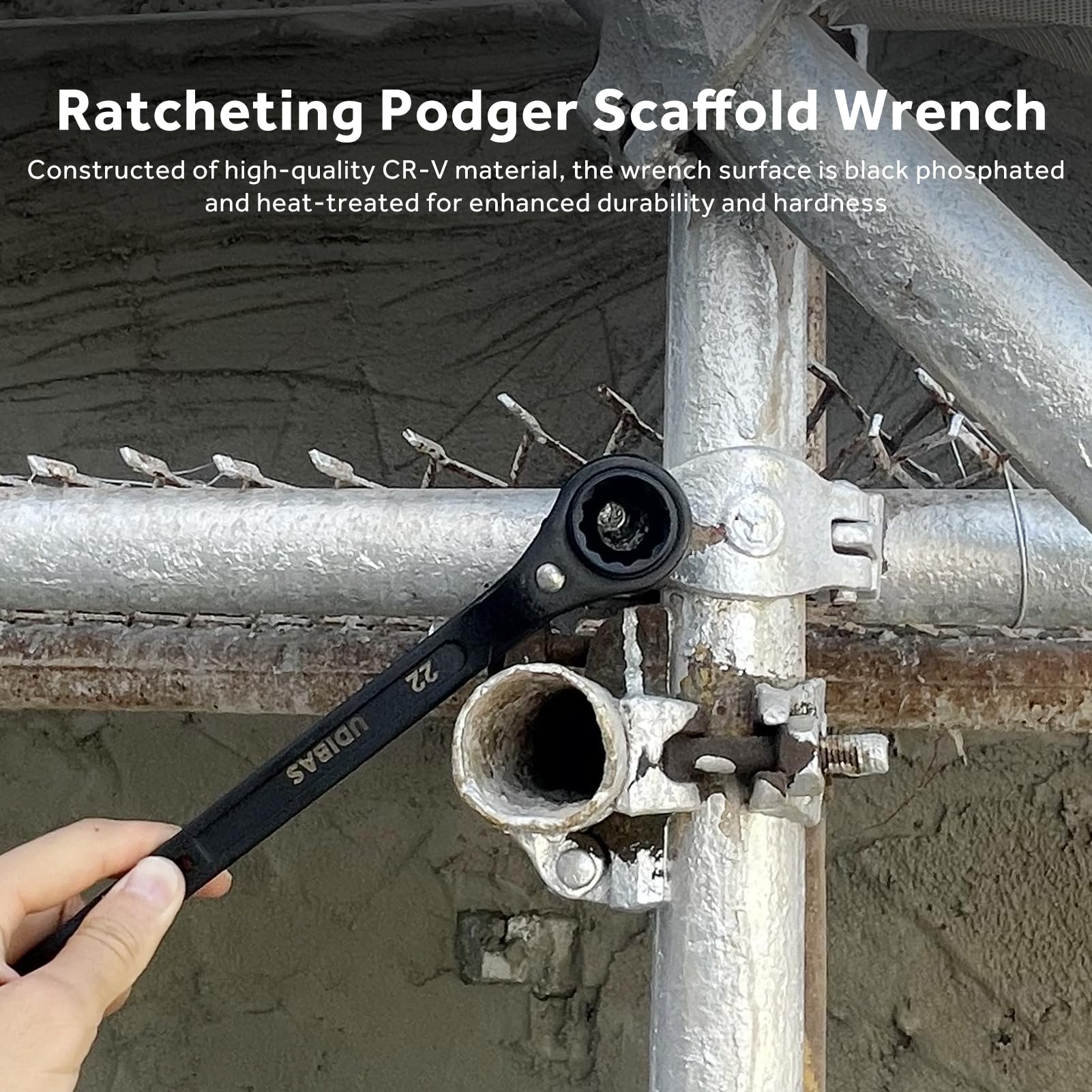 Udibas tail handle aids bolt alignment and wire twisting for versatility