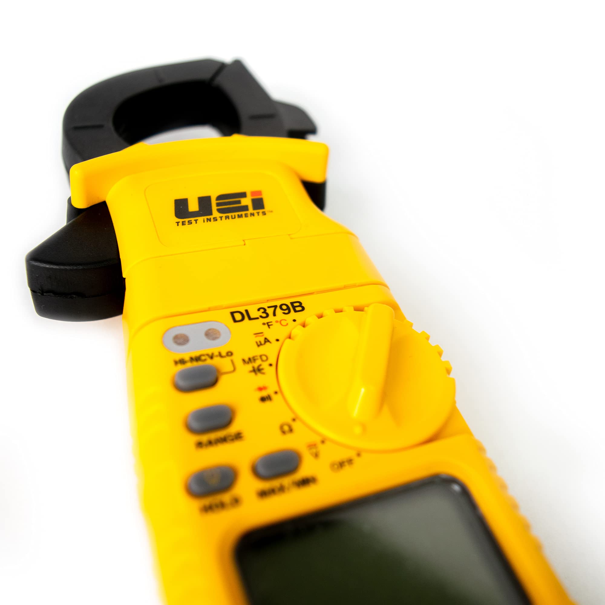 DL379B auto-ranging for efficient HVAC measurements of amps and volts.