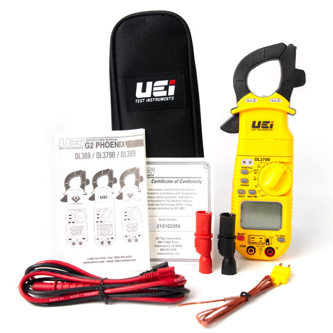 DL379B kit includes test leads and a zip pouch for easy transport.