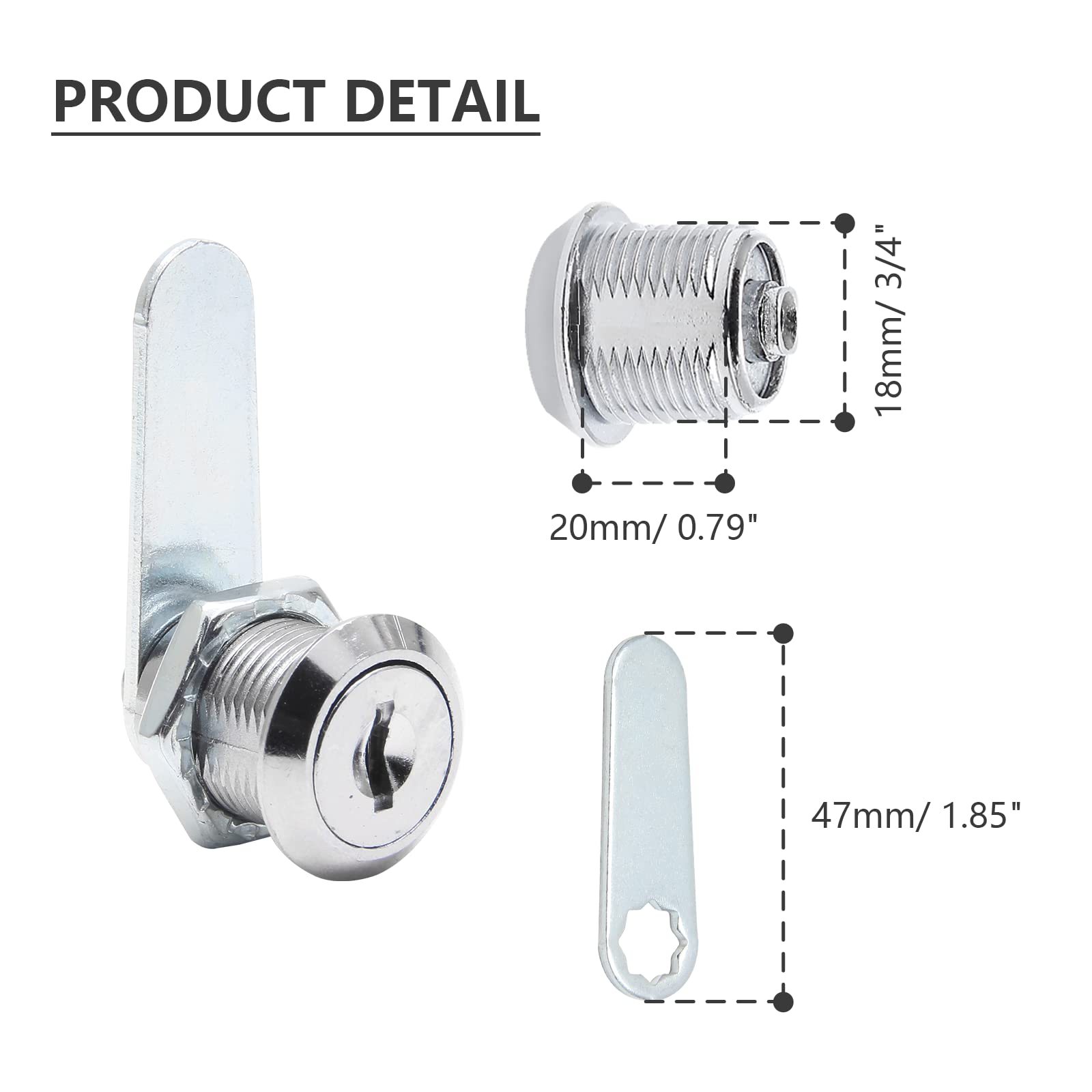 Uenhoy toolbox cam lock protects tools with single key access