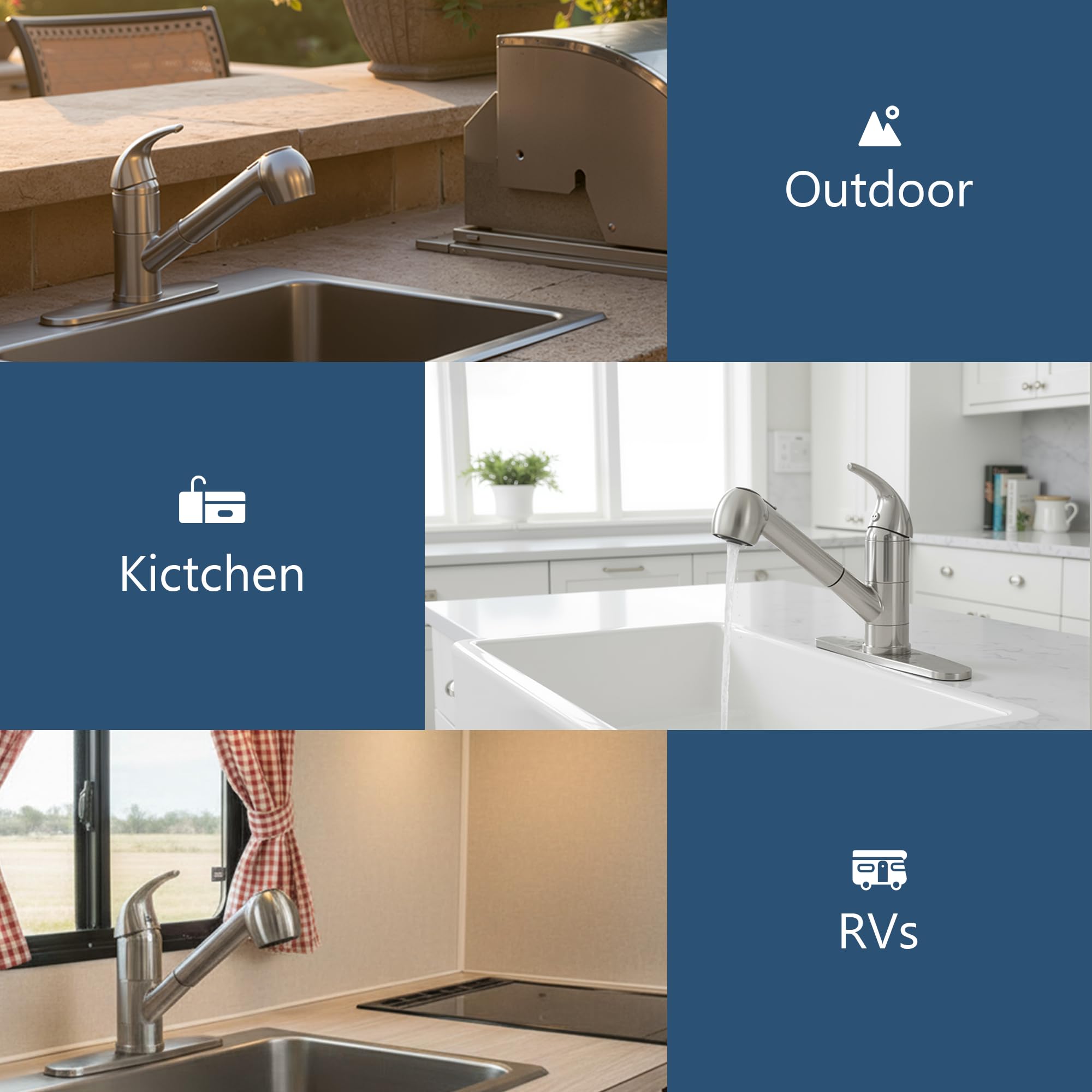Ufaucet brushed nickel finish resists fingerprints and maintains shine through daily tasks