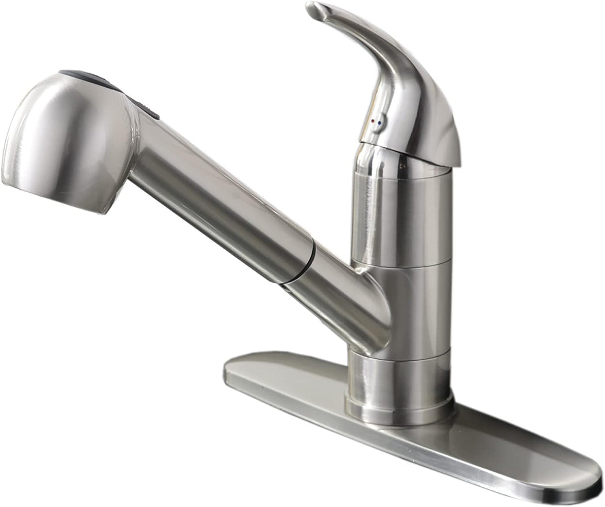 Ufaucet kitchen faucet with pull-out sprayer for flexible cleaning and rinsing