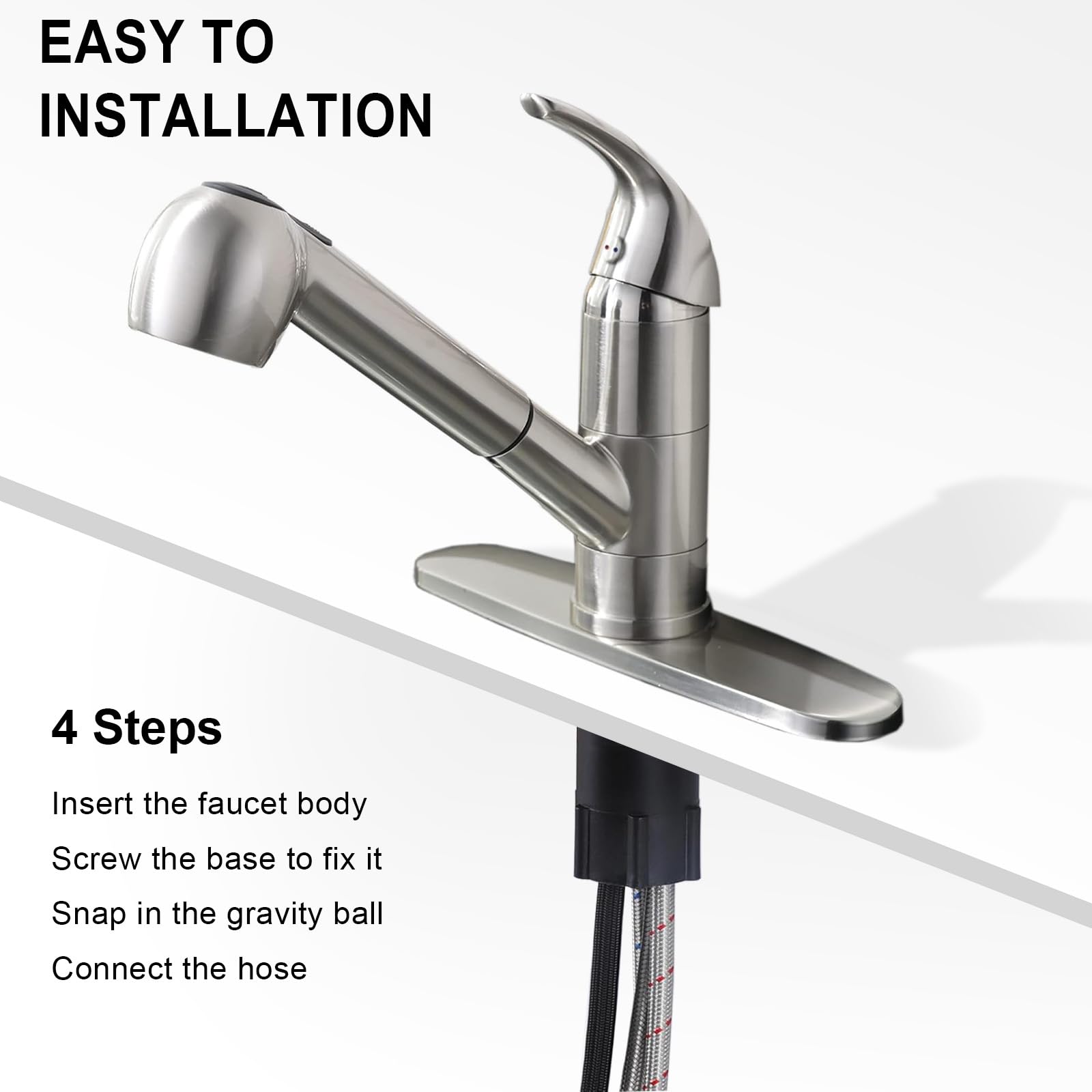 Ufaucet single-handle control provides quick, precise water flow