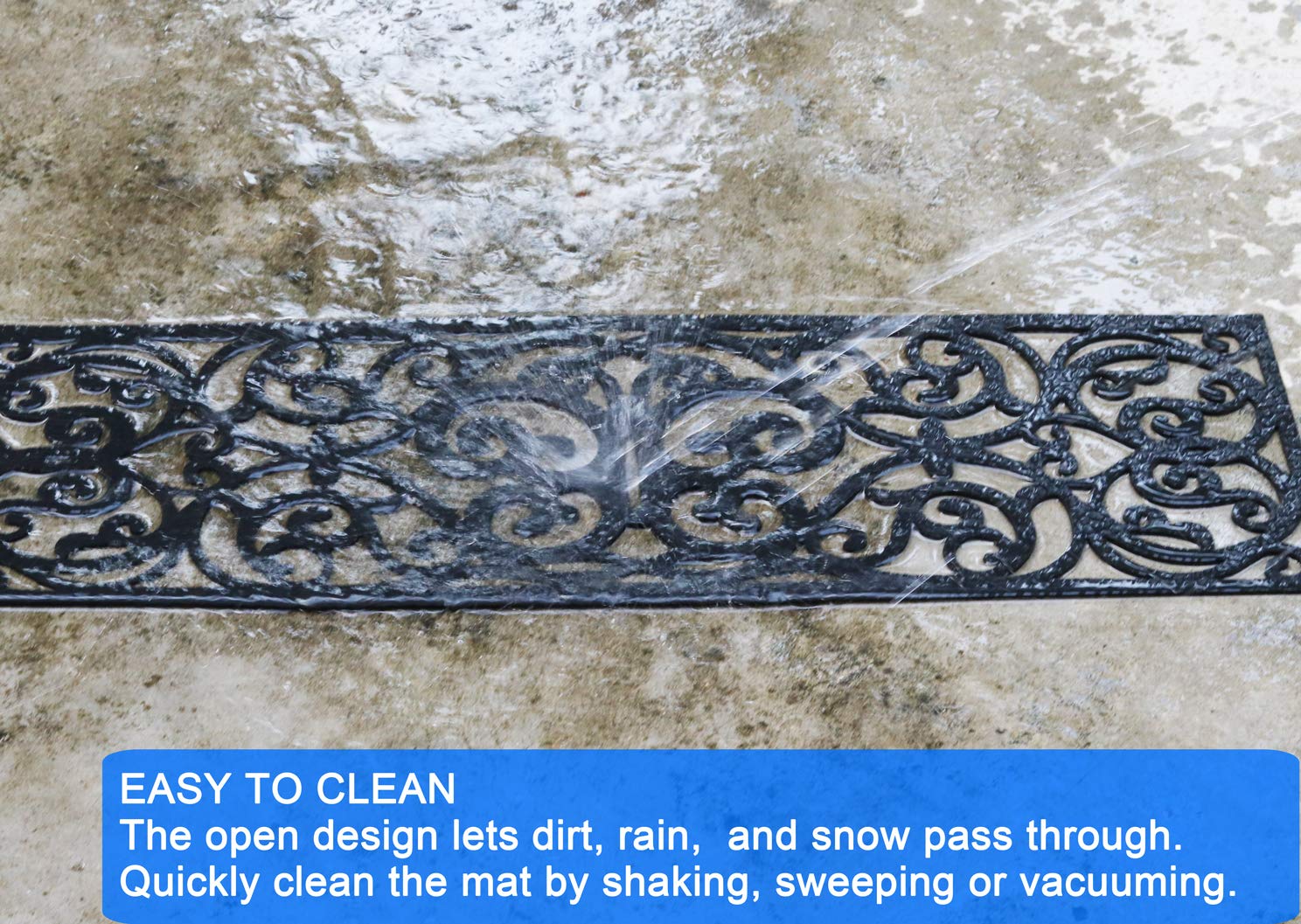 UFelice heavy-duty front-step treads withstand high foot traffic.