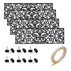UFelice butterfly-design rubber stair treads improve grip on exterior steps.