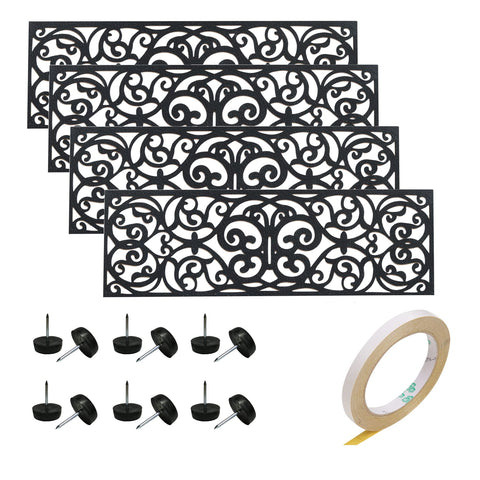 UFelice butterfly-design rubber stair treads improve grip on exterior steps.