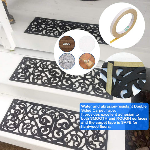 UFelice butterfly-design mats add style while preventing slips.