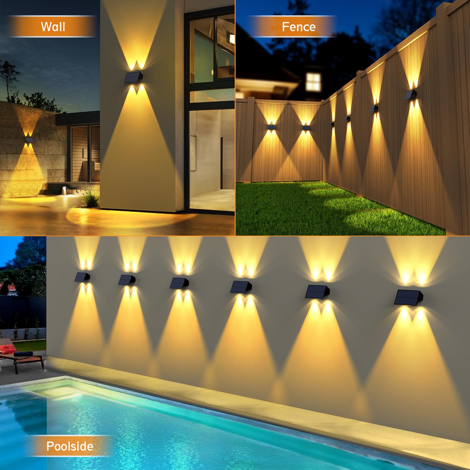 UGDLUCK dusk-to-dawn solar light auto-illumination saves energy