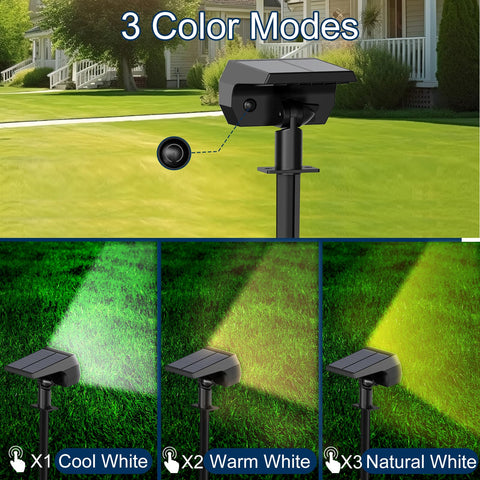 Ugecl solar spot lights mounted on a wall create sleek exterior lighting.