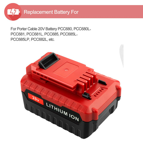 UGLOEY 20V replacement battery pair expands runtime for drills and drivers.