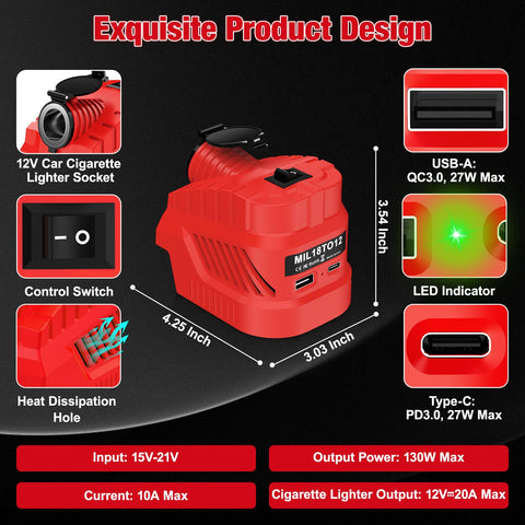 UGTXKJ USB port enables fast charging for phones and tablets.