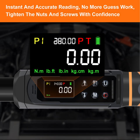 Uharbour display offers five unit options for versatile measurements.