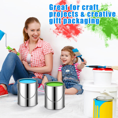 Uiifan multi-use metal cans suitable for paint, varnish, adhesives, and DIY projects.