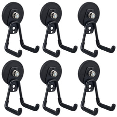 ULIBERMAGNET heavy-duty magnetic garage hook mounted on wall for tool organization