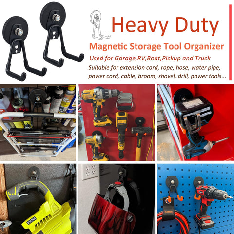 ULIBERMAGNET six-pack of magnet hooks for clutter-free storage