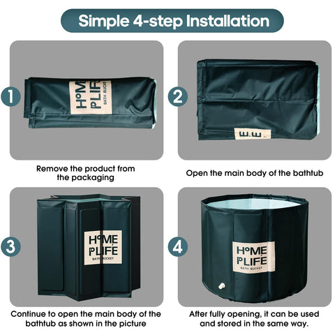 UINERAGI large-diameter tub allows comfortable positioning for therapy.