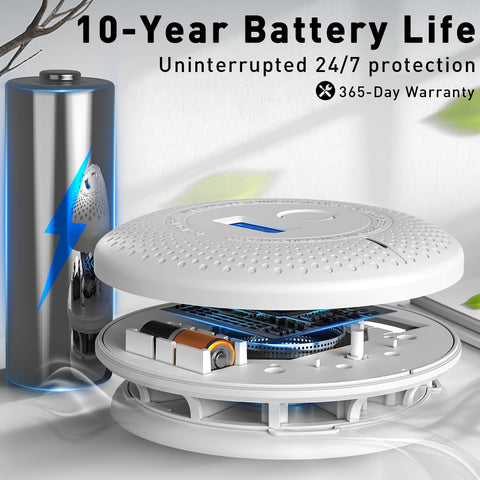 Uingarm 10-year lithium battery powers continuous protection.