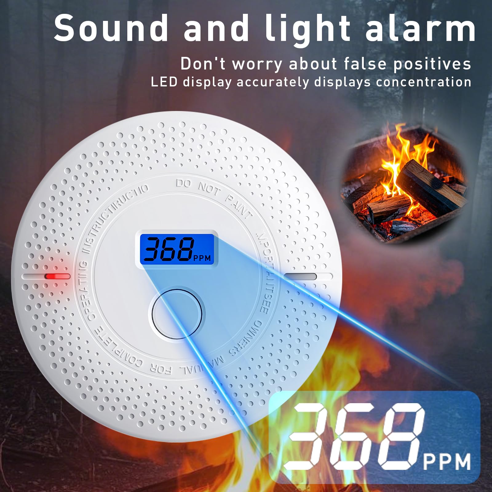 Uingarm 85dB alarm provides clear audible alerts during incidents.
