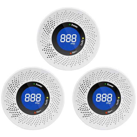 Uingarm carbon monoxide detector with travel digital display for real-time awareness.