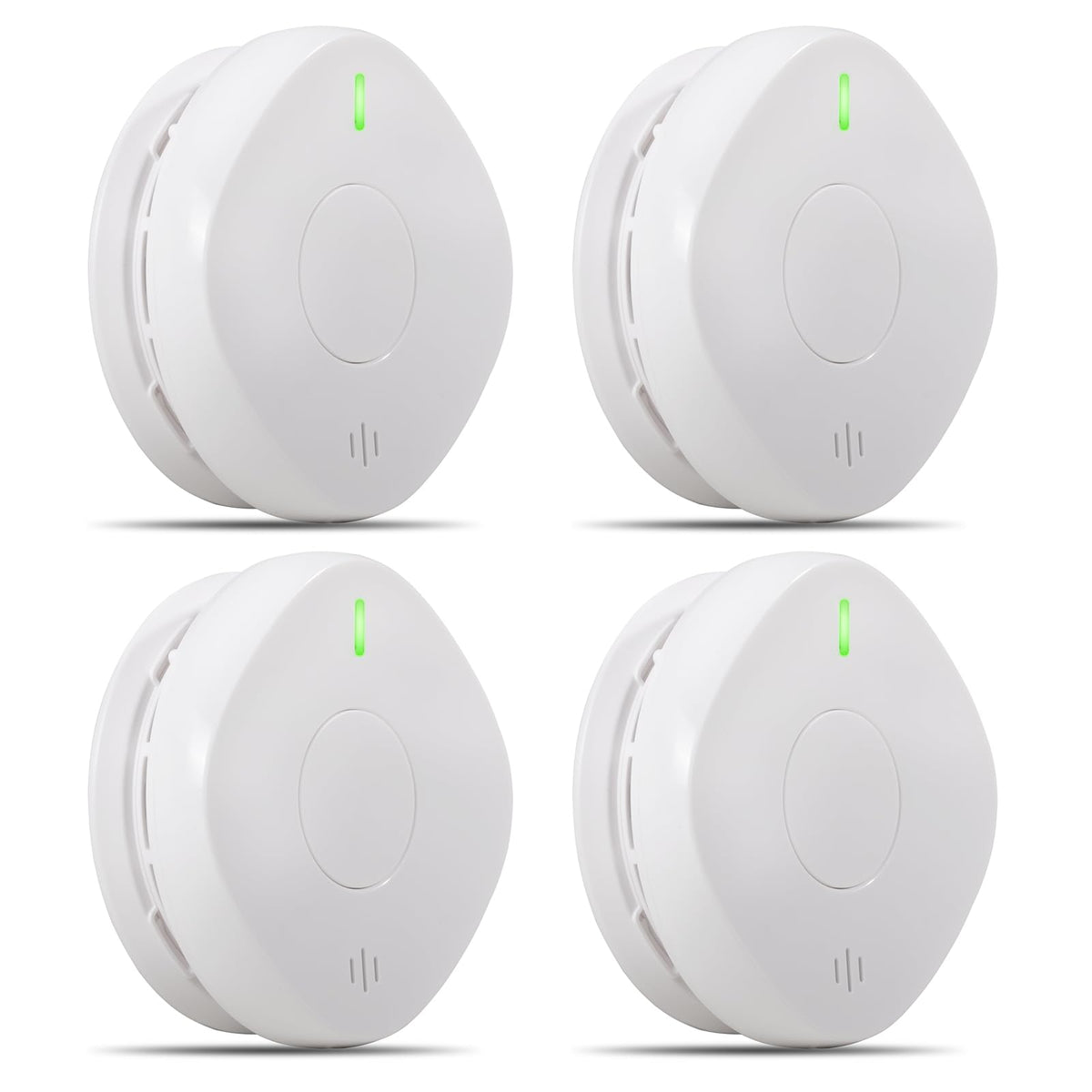 Uingarm 2-in-1 smoke and CO detector with 10-year battery for four-pack setup