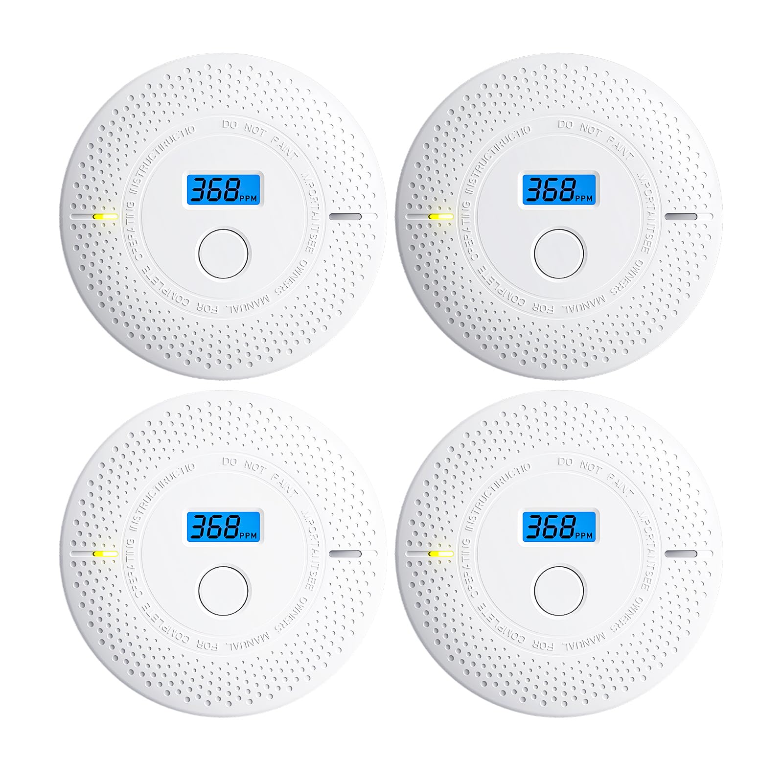 Uingarm 2-in-1 smoke and CO detector with dual sensors for early threat detection.