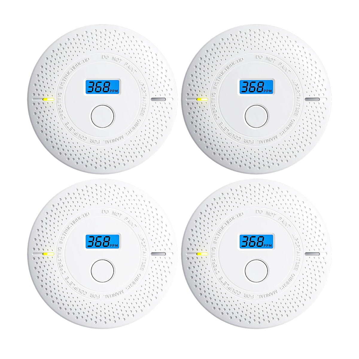 Uingarm 2-in-1 smoke and CO detector with dual sensors for early threat detection.