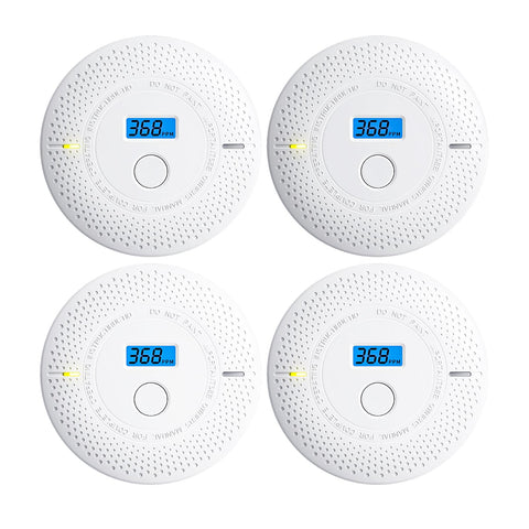 Uingarm 2-in-1 smoke and CO detector with dual sensors for early threat detection.