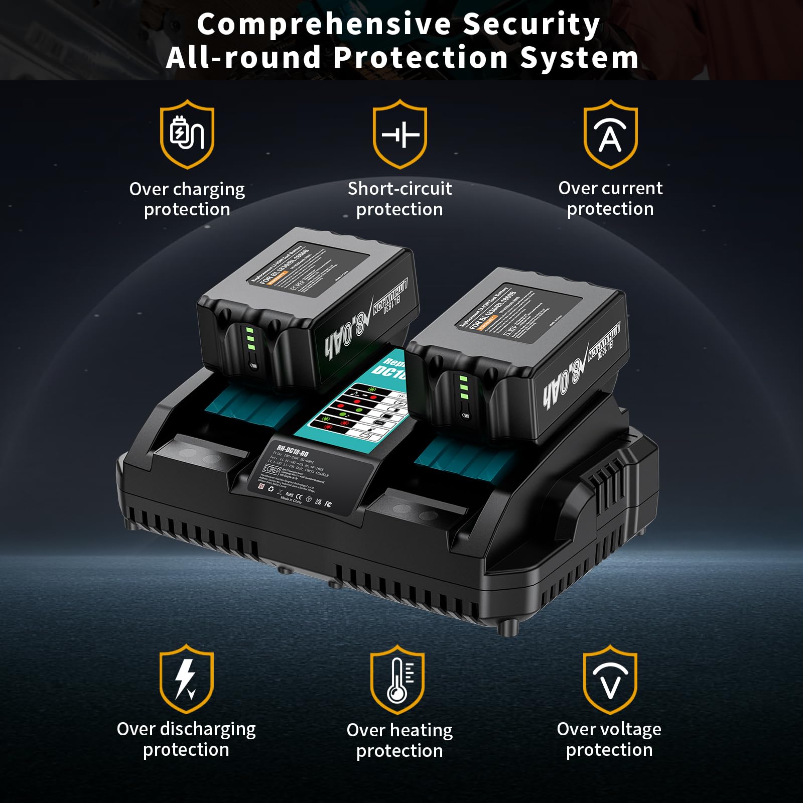 Uionvot 8.0Ah battery charger compatibility