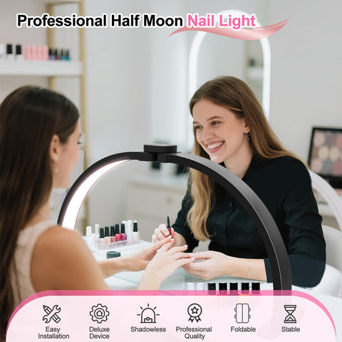 Uiopy LED nail art light with remote dimming enables quick on-the-fly adjustments.