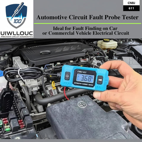 UIWLLOUC tester with blue backlit display for clear readings in low light.