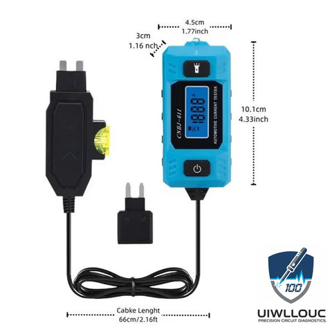 Versatile UIWLLOUC tester suitable for passenger cars and commercial trucks.