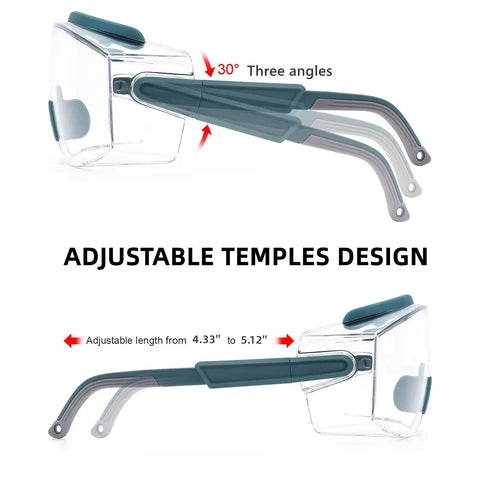 UKNOW adjustable temples and nose pad provide a secure, comfortable fit.
