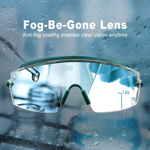 UKNOW goggles fit over most prescription eyeglasses for comfortable, versatile use.