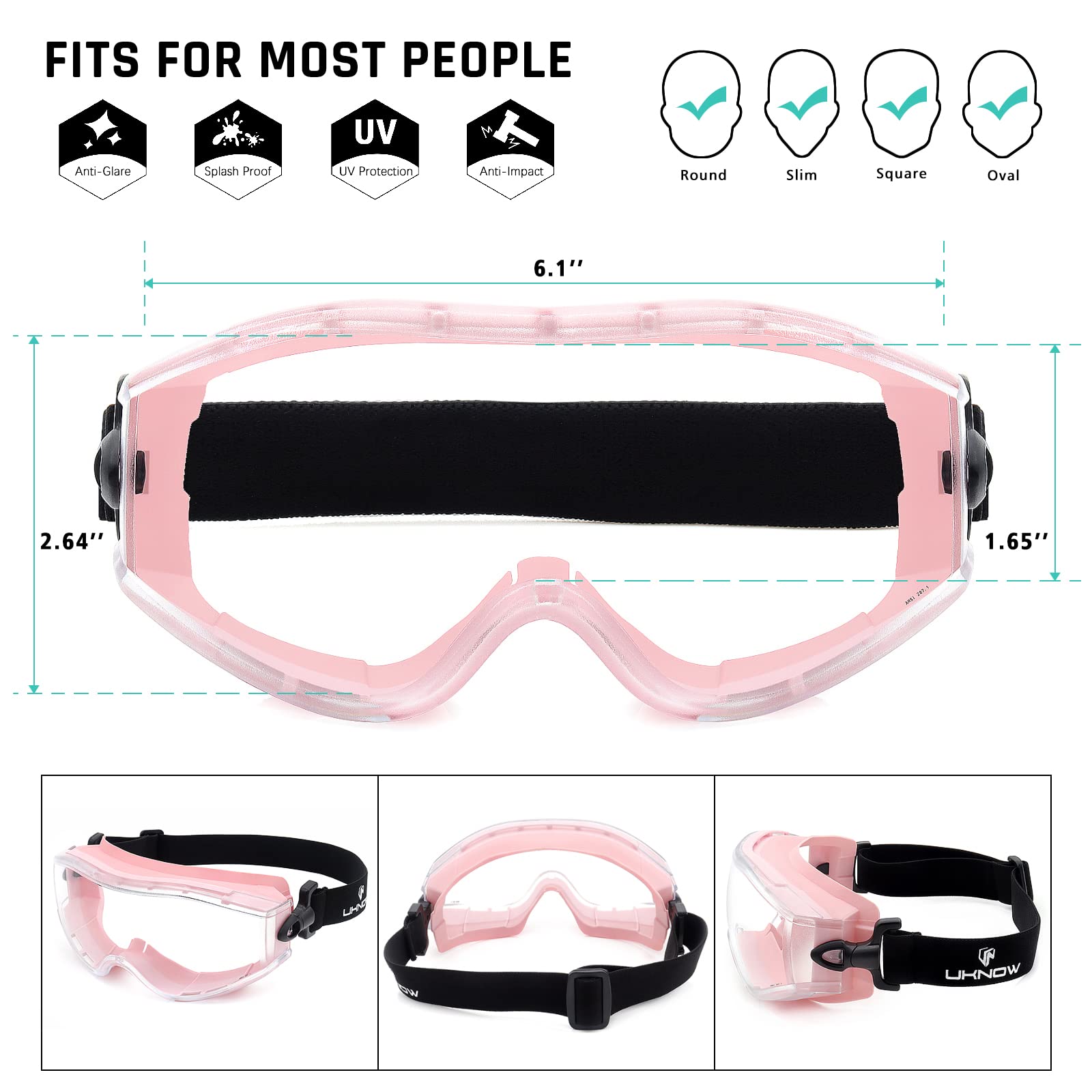 UKNOW goggles provide UV protection for outdoor use