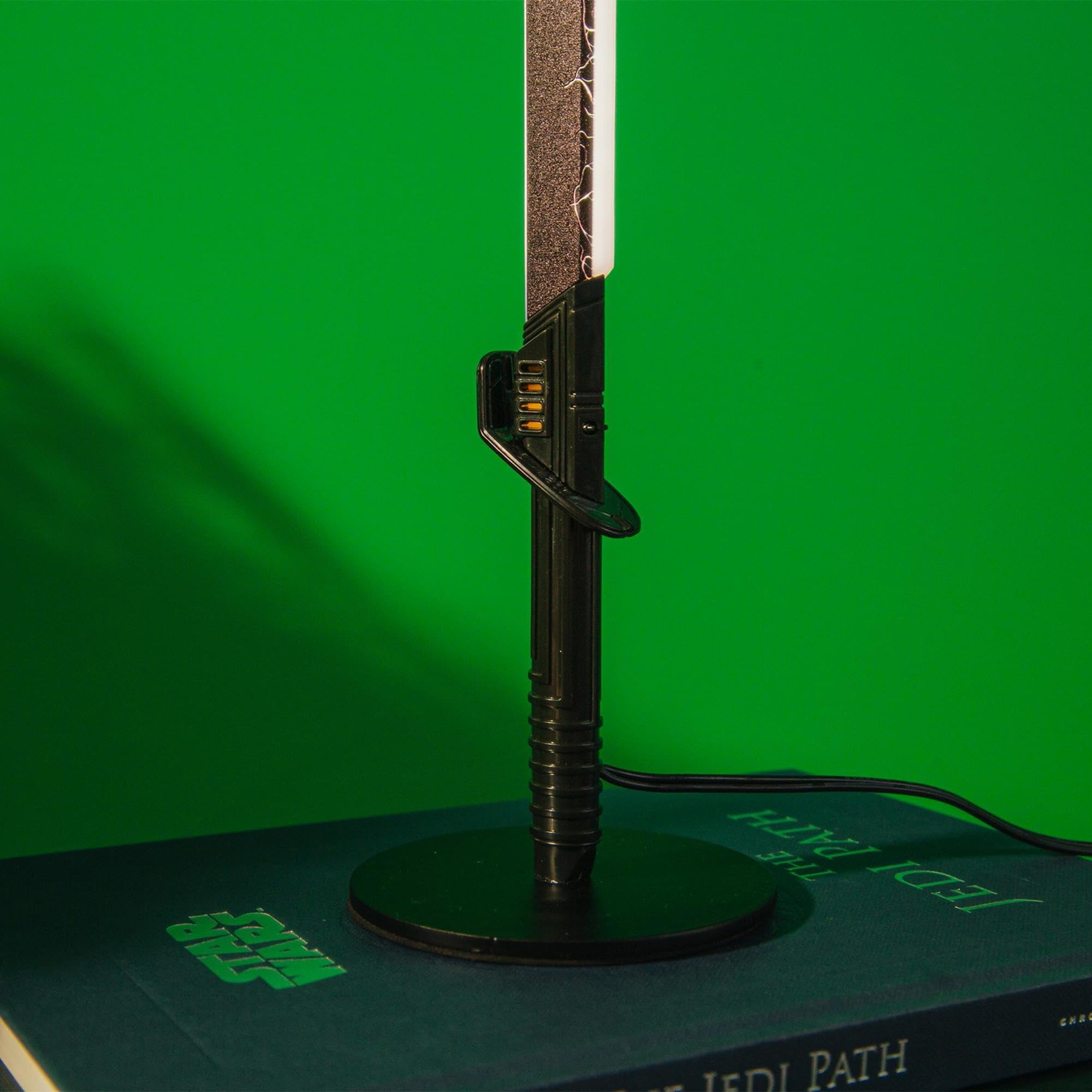 Ukonic Darksaber stands 12 inches tall, creating a striking focal point.