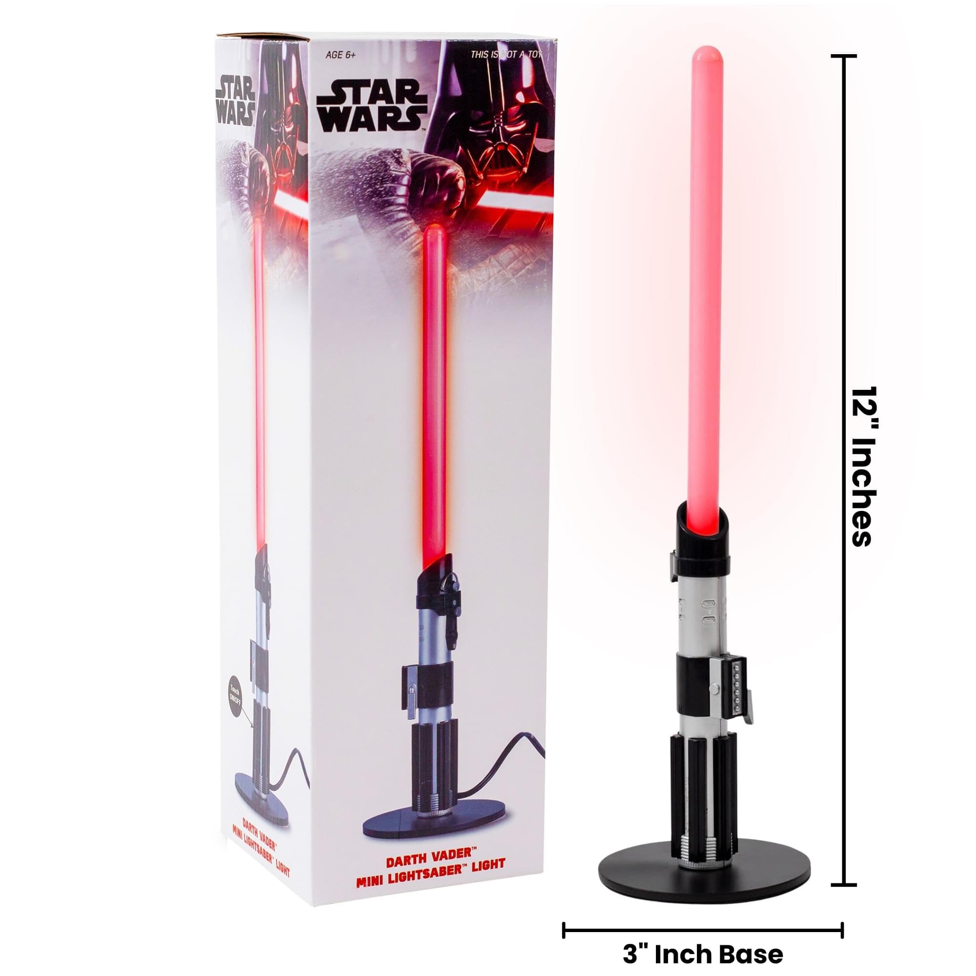 Ukonic Darth Vader nightstand light standing 12 inches tall