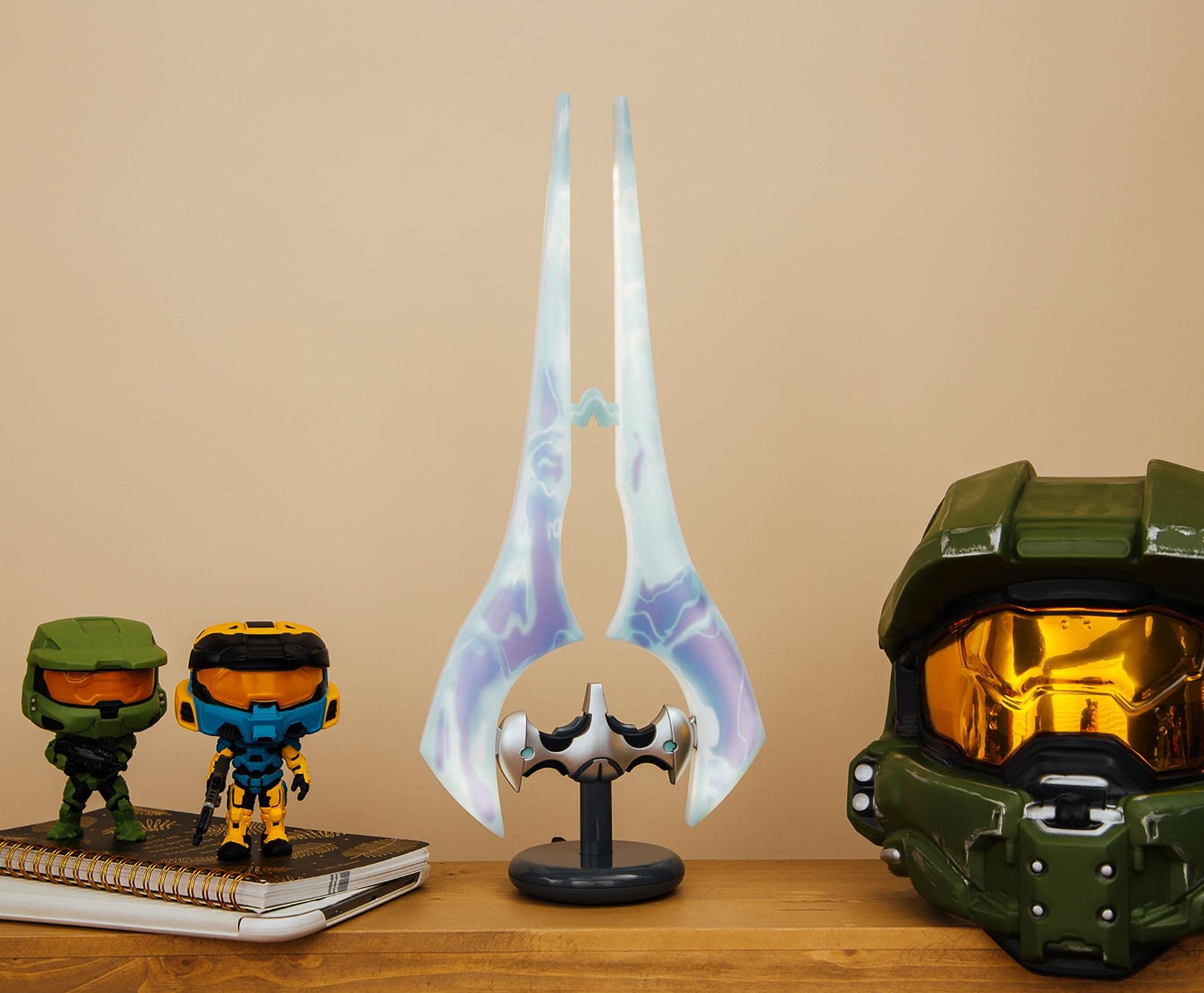 Ukonic Halo Energy Sword dual-blade mood light doubles as decor.