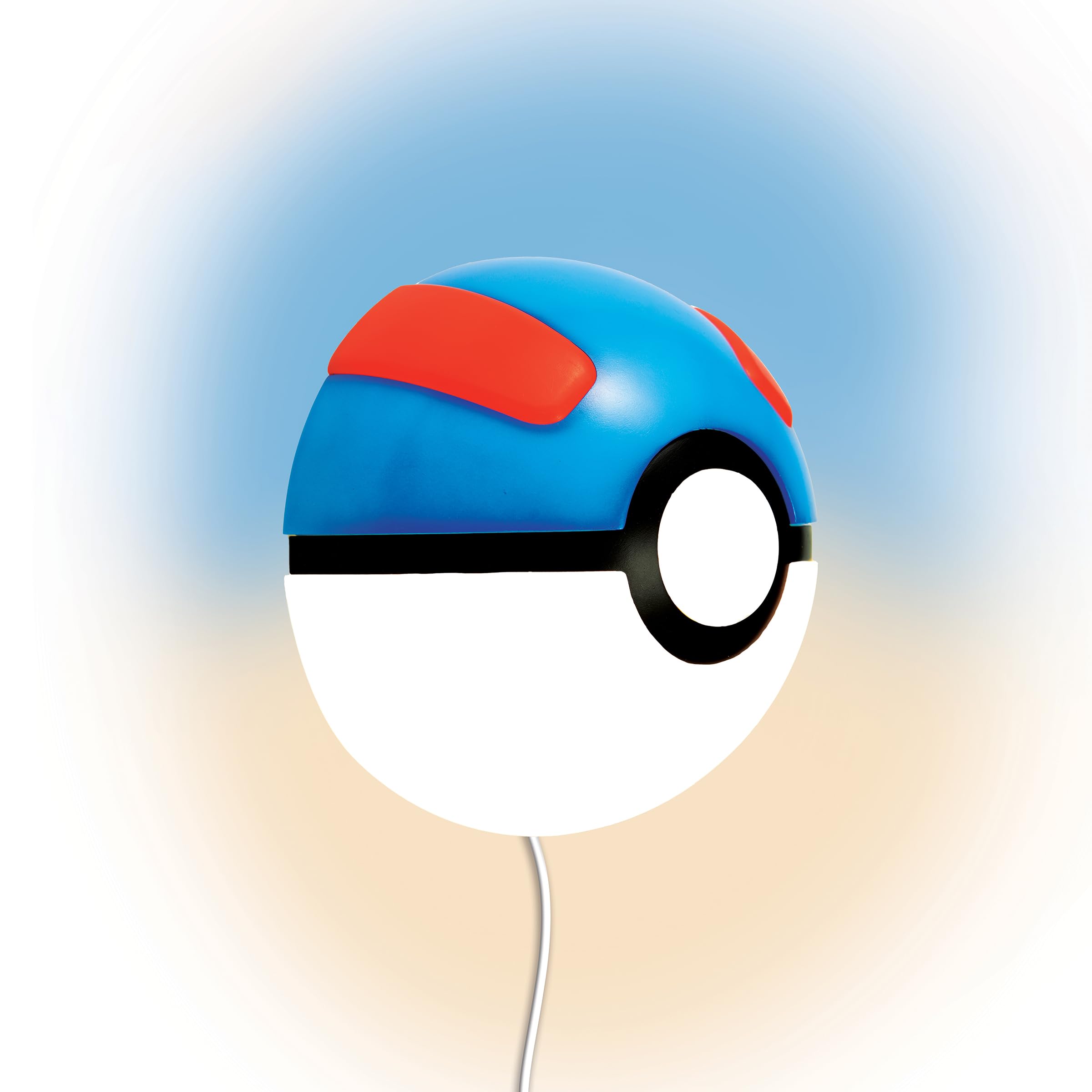 Ukonic Pokemon Great Ball wall light back view reveals mounting hardware.