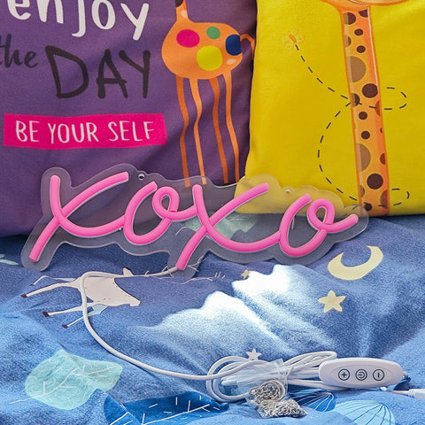 Ulalaza XOXO neon sign home party light enhances celebrations